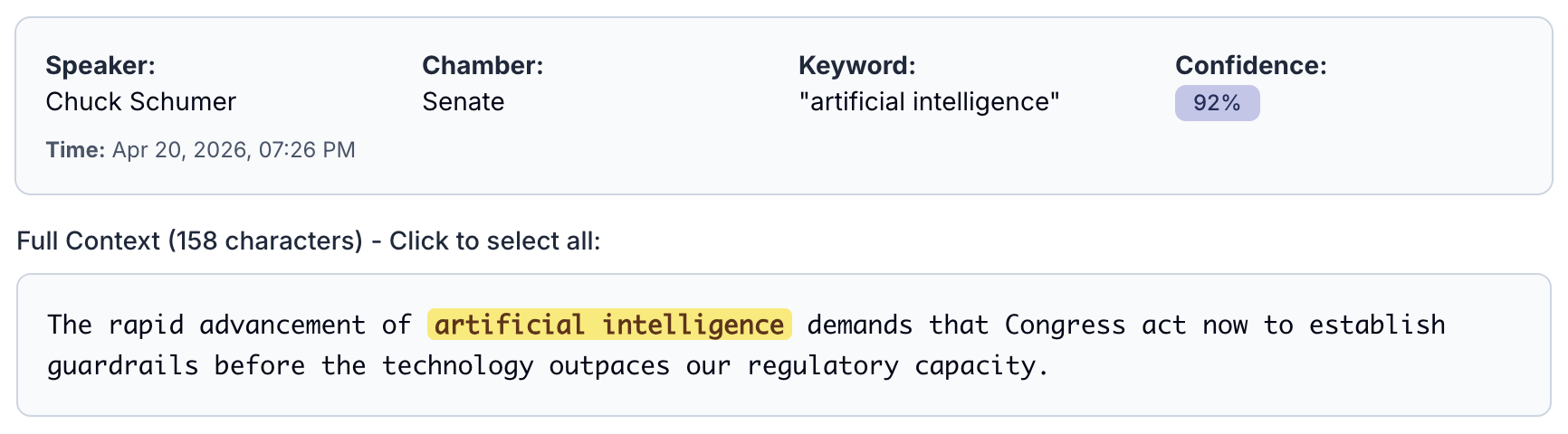 Ellipsis alert context — hearing video and transcript