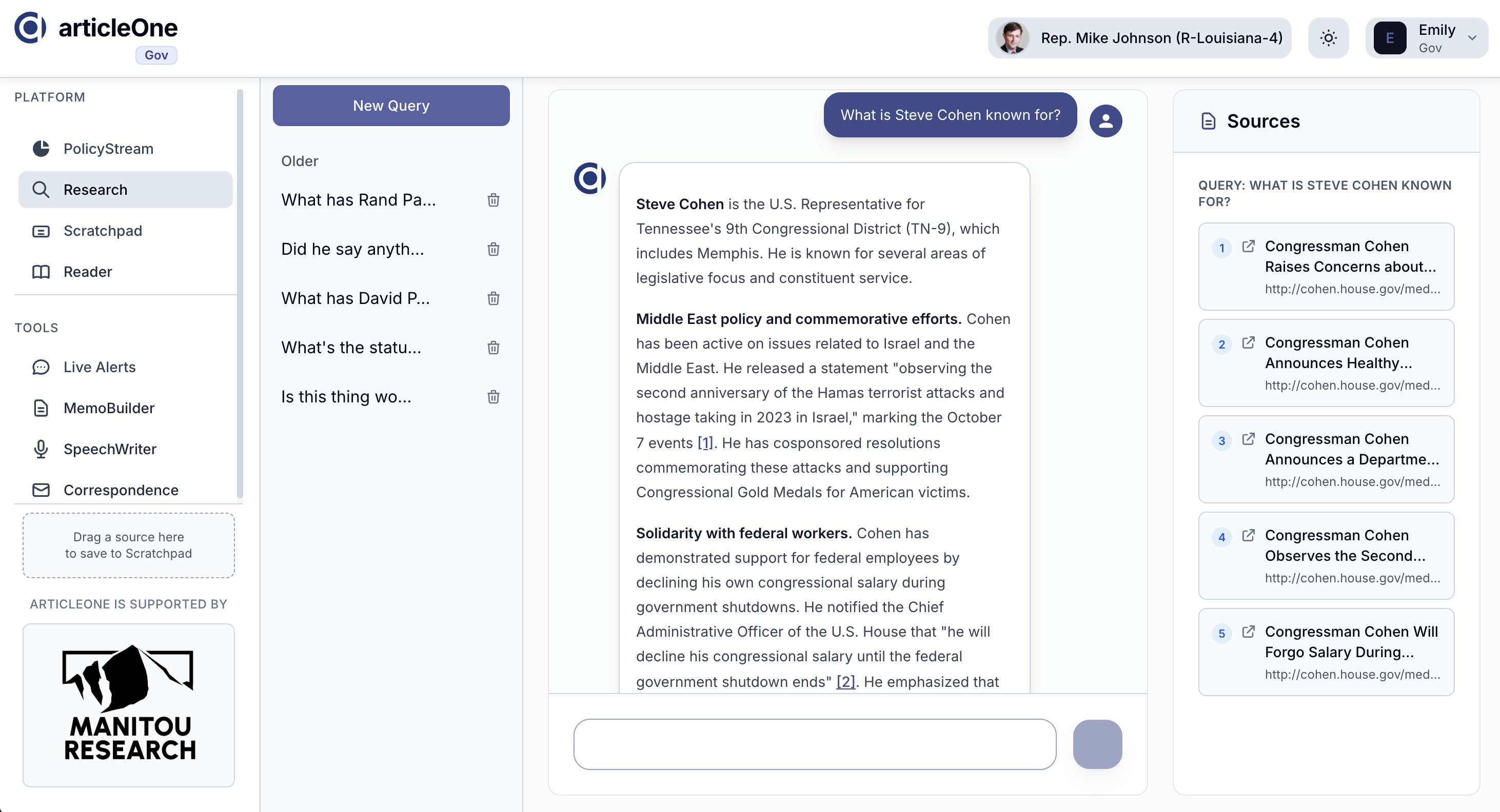 articleOne Platform Light Mode